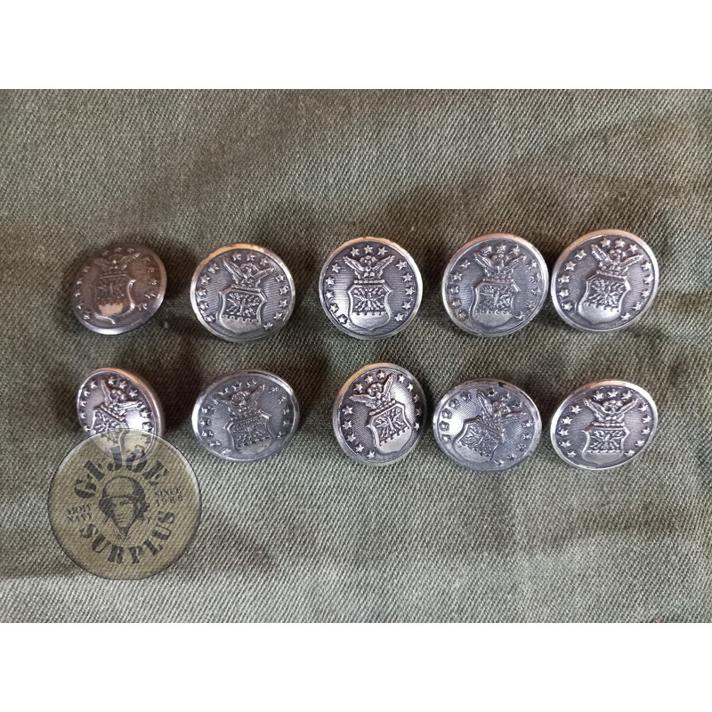 10xUS AIR FORCE MEDIUM BUTTONS PACK 10 US AIR FORCE MEDIUM BUTTONS