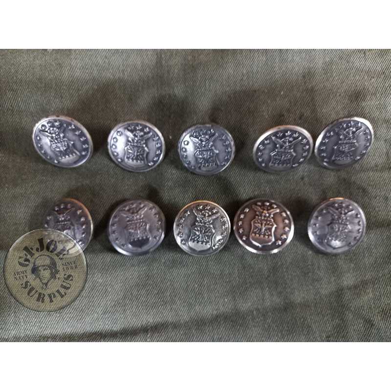10xBOTONES METALICOS US AIR FORCE GRANDES