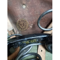 PIEZA UNICA WW2!! TELEFONO CAMPAÑA "US ARMY EE-8A" WW2 USADO