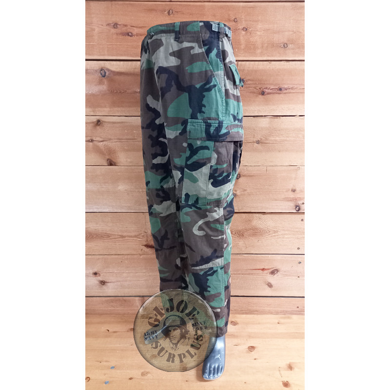 PANTALONES BDU ORIGINALES US ARMY "RIPSTOP  WOODLAND" USADOS