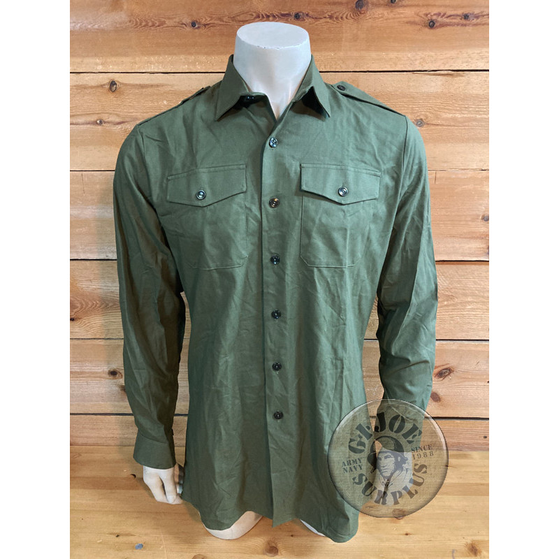 SOLO TIENDA!!! CAMISAS MANGA LARGA VERDE OLIVA EJERCITO BRITANICO USADAS