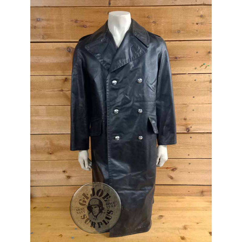 SELLING AT STORE!!! DUTCH POLICE BLACK WATERPROOF OVERCOAT