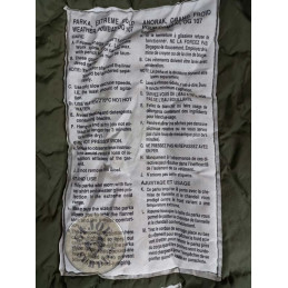 PARKA "EXTREME COLD WEATHER" EXERCIT CANADA VERD OLIVA