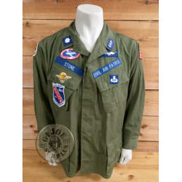 PIEZA UNICA NAM!!! CHAQUETILLA 4 BOLSILLOS US ARMY "JUNGLE FATIGUES" VIETNAM 1967 USADA