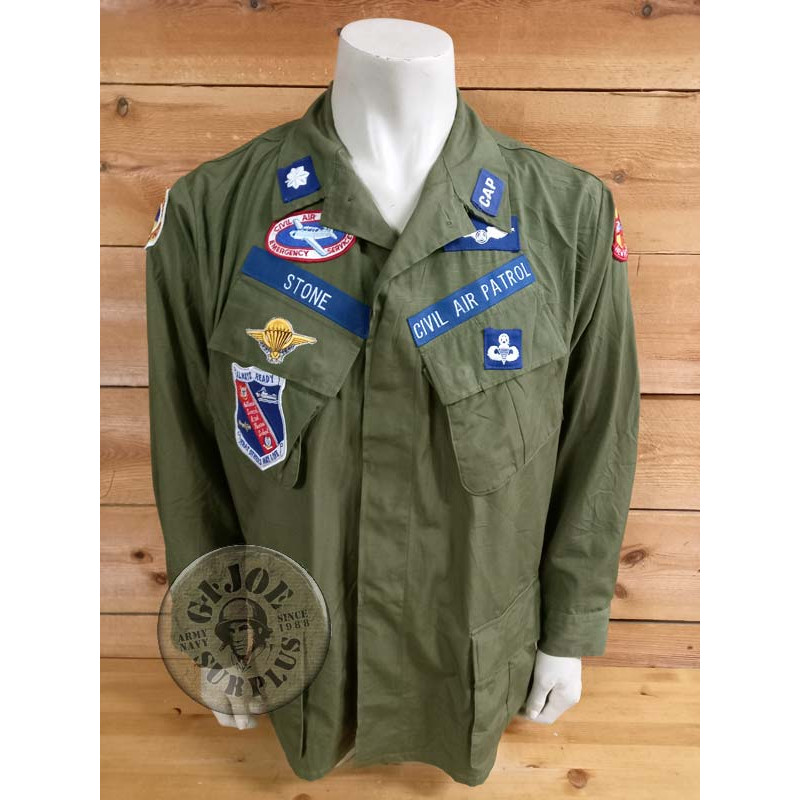 PIEZA UNICA NAM!!! CHAQUETILLA 4 BOLSILLOS US ARMY "JUNGLE FATIGUES" VIETNAM 1967 USADA
