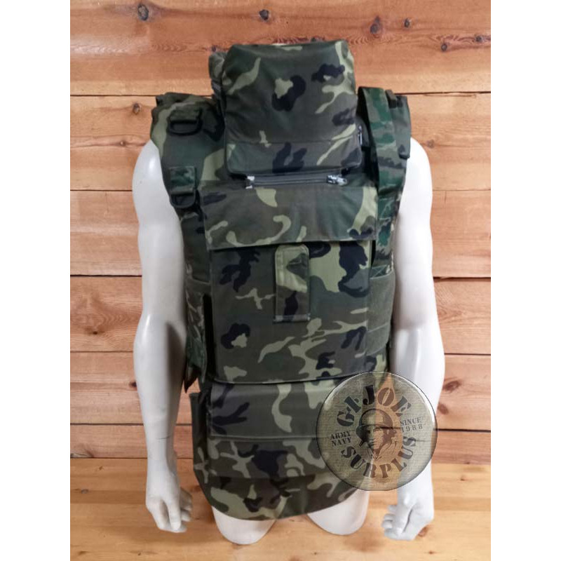 CHALECOS BALISTICOS COMPLETOS "US ARMY PASGT" CAMO WOODLAND USADOS