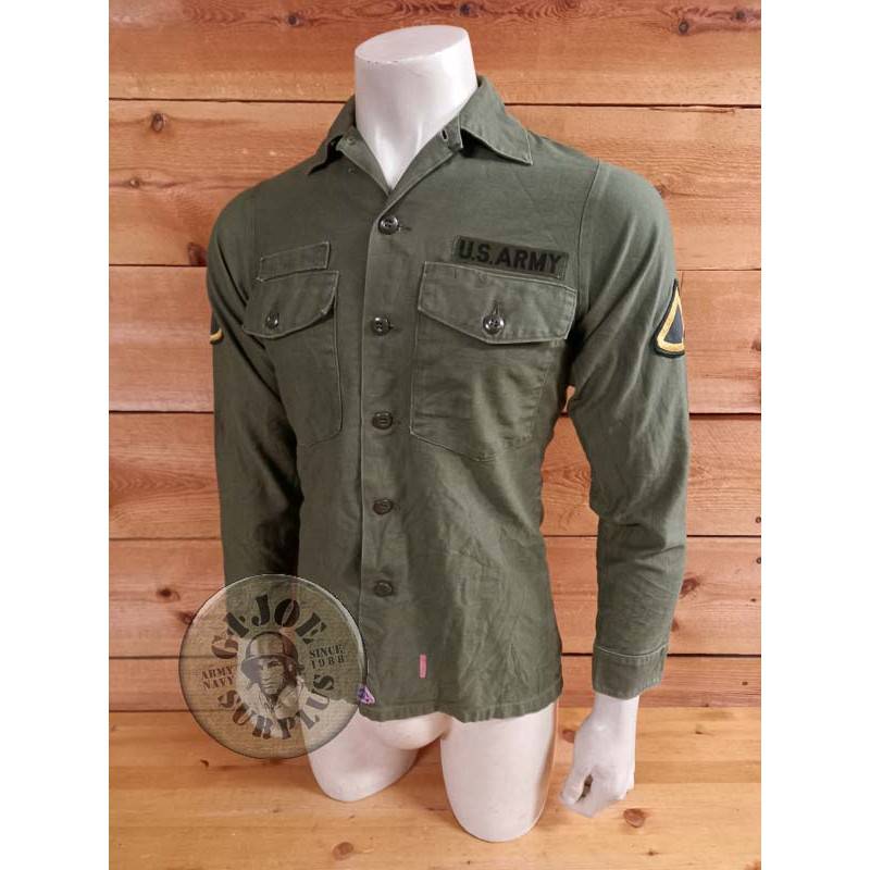PIEZA UNICA NAM!!! CAMISA M/LARGA ALGODON "US ARMY 1975"