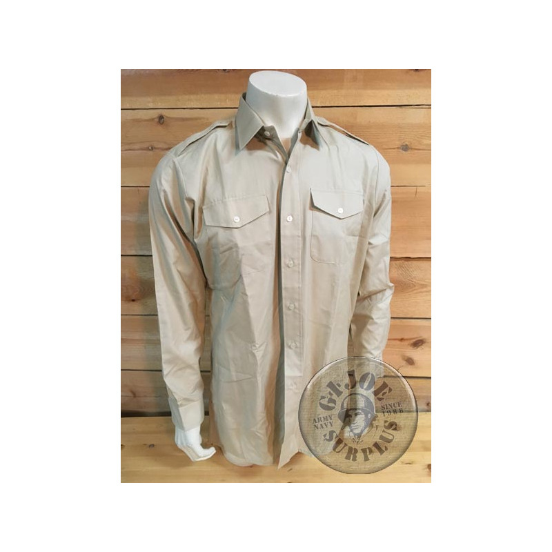 CAMISAS SERVICIO M/LARGA INGLATERRA EJERCITO BEIGE COMO NUEVAS