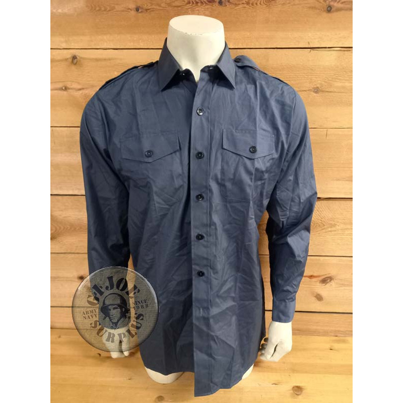 CAMISES SERVEI BLAU RAF BRITANICA MANIGA LARGA COM NOVES