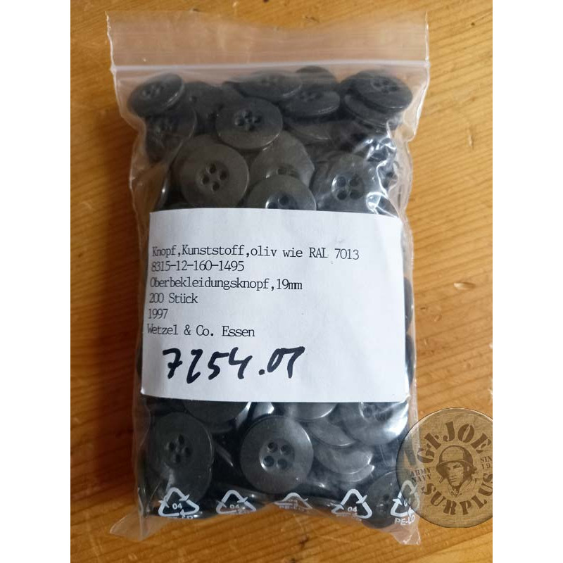BOTONS PLASTIC ESERCIT ALEMA X10