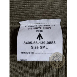 AUSTRALIAN ARMY "JUMPER V-NECK" WOOL SWEATER