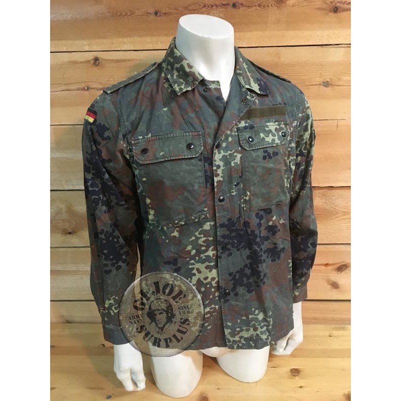 GERMAN ARMY FLECKTARN CAMO TRPEN/TROPICAL UNIFORM JACKET USED