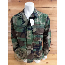 CHAQUETILLA BDU WOODLAND "US NAVY SEABEES" MEDIUM REGULAR /PIEZA UNICA
