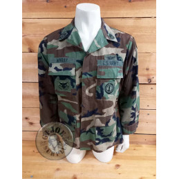 PEÇA UNICA!!! JAQUETA BDU WOODLAND NEW JERSEY NATIONAL GUARD MEDIUM REGULAR