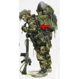 HIERROS MOCHILA "BERGEN MALVINAS" EJERCITO BRITANICO