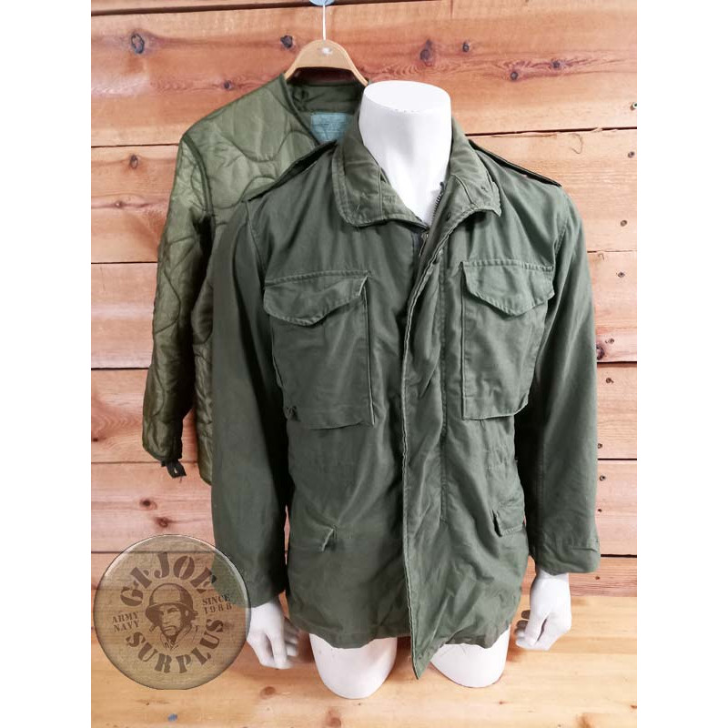 M65 VINTAGE!!! JAQUETA M65 OLIVE GREEN SMALL REGULAR+FORRO