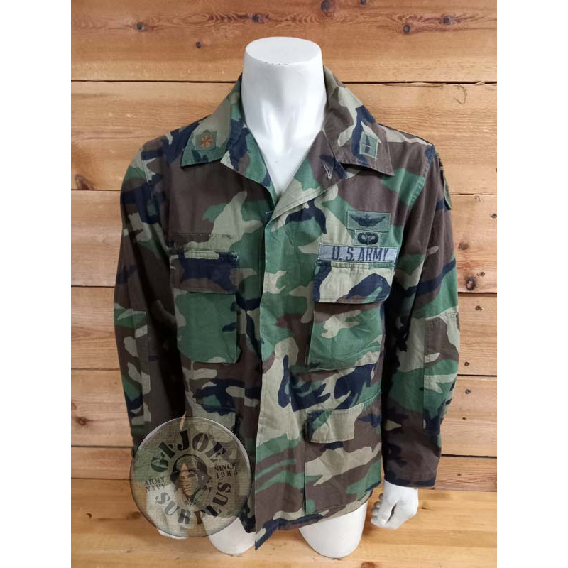 CHAQUETILLA BDU WOODLAND RIPSTOP "NEW YORK GUARD" MEDIUM REGULAR