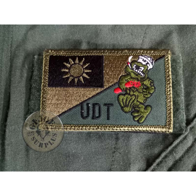 TAIWAN!!! PARCHE VELCRO "UDT SEALS" TAIWAN CON VELCRO NUEVOS