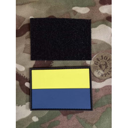 BANDERA PAISES 1 X1.5M "UCRANIA" PARCHE PVC CON VELCRO BANDERA UCRANIA