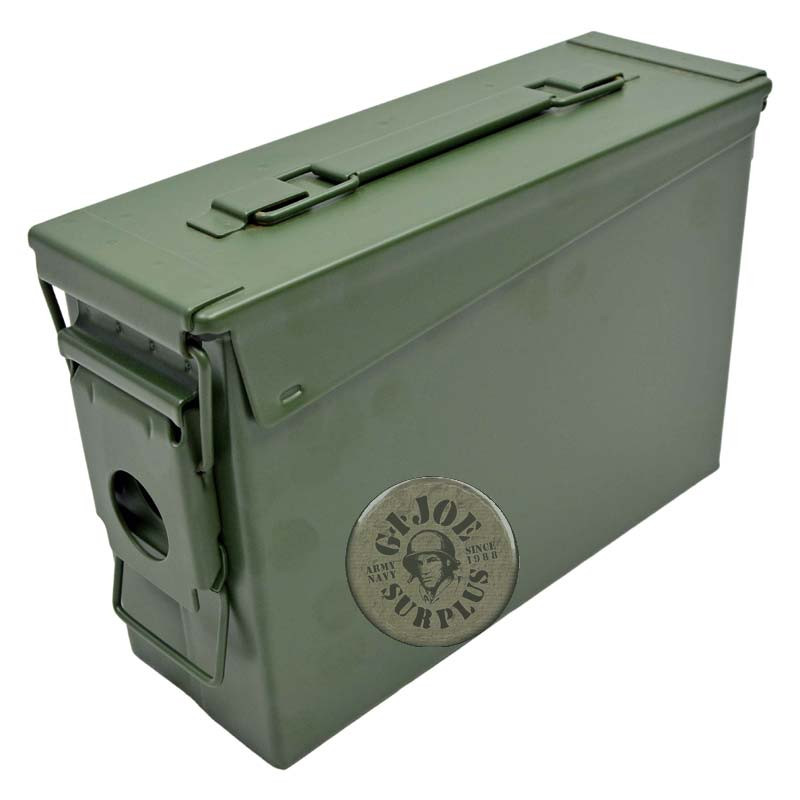 CAJA METALICA MUNICION PEQUEÑA "CALIBRE 3 NATO" COMO NUEVAS