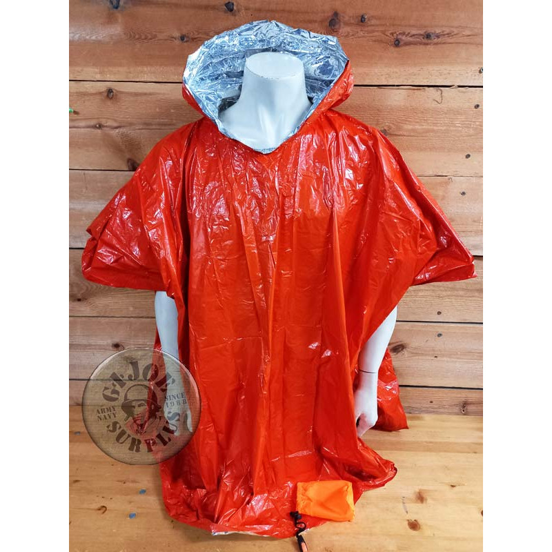 PONCHO D´EMERGENCIA TORONJA-PLATA