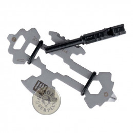 SURVIVAL TOOL BASIC HERRAMIENTA BASICA DE SUPERVIVENCIA URBANA NEGRO