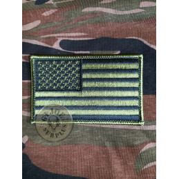 EMBROIDED USA FLAG PATCH "ARMED FORCES" EMBROIDED USA FLAG PATCH "SUBDUED"