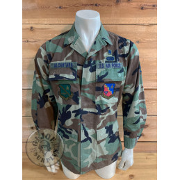 JAQUETA BDU WOODLAND US AIR FORCE 79TH MEDICAL WING SMALL LONG
