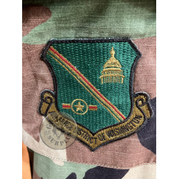 USAF 79TH MEDICAL WING WHASINGTON WOODLAND RIPSTOP BDU JACKET SMALL LONG