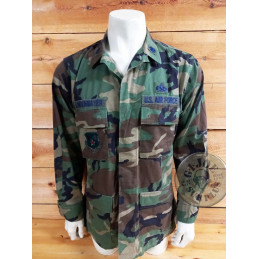 PEÇA UNICA!!! JAQUETA BDU WOODLAND US AIR FORCE MEDIUM LONG