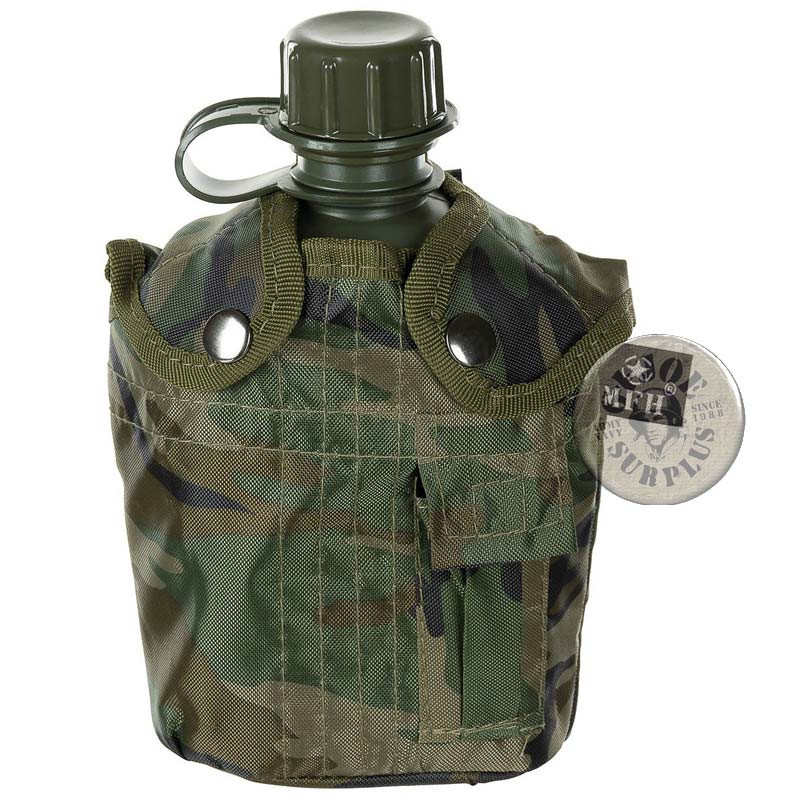 CANTIMPLORA 1  LITRE "BASIC" WOODLAND CAMO