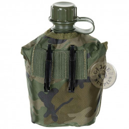 CANTIMPLORA 1  LITRE "BASIC" WOODLAND CAMO