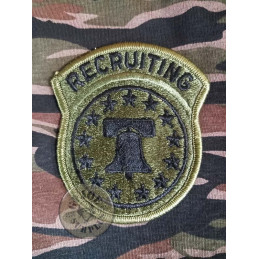 PEGATS US ARMY "RECRUITING COMMAND" VERD OLIVA