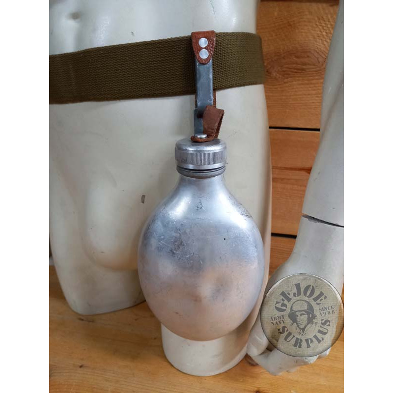 SWEADISH ARMY ALUMINION CANTEEN USED