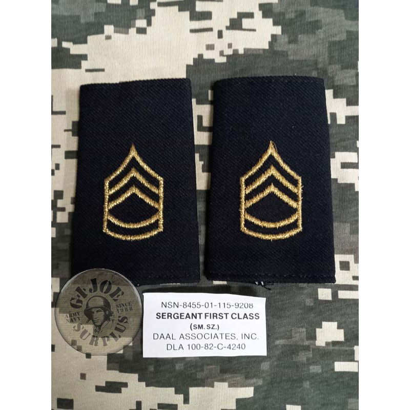 GALONS US ARMY "SERGEANT PRIMER" COLOR NEGRE NOUS