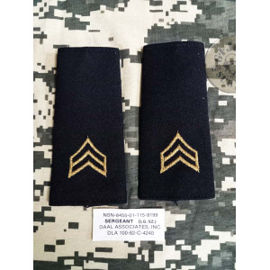 GALONS US ARMY "CAPORAL" COLOR NEGRE NOUS