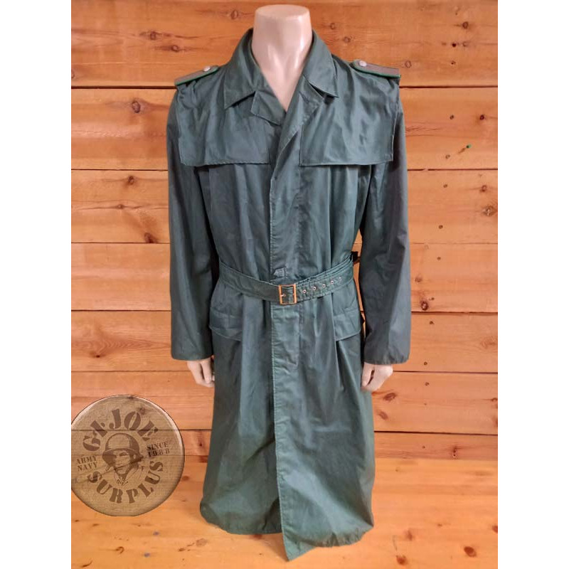 EAST GERMAN VOLKSPOLIZEI WATERPROOF OVERCOAT COMPLETE AS NEW