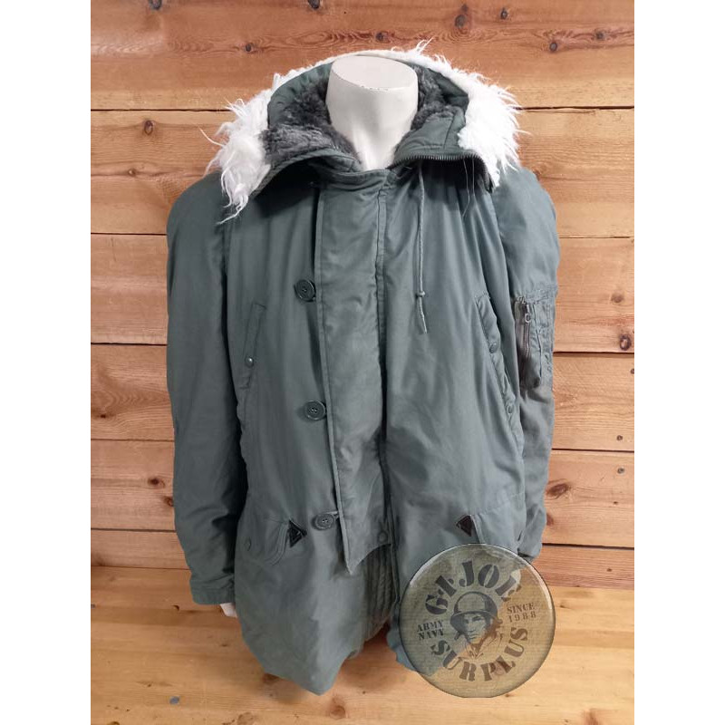 PARKA N3B EXTREME COLD WEATHER US AIR FORCE USADA T-MEDIUM / PIEZA UNICA