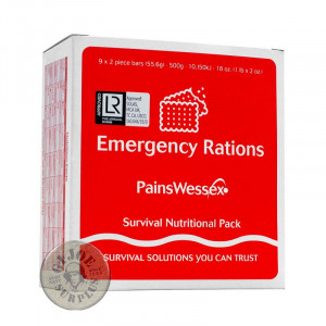PACK 18 RACIONES EMERGENCIA "PAINS WESSEX SURVIVAL RATIONS"