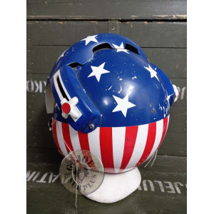 PIEZA UNICA!!! CASCO PILOTO GENUINO US NAVY DECORADO