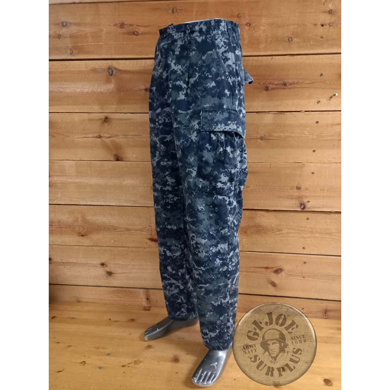 PANTALONES  NWU US NAVY CAMO DIGITAL AZUL NUEVOS
