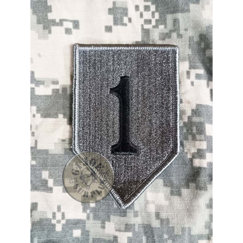PEGATS VELCRO US ARMY "1ST INFANTRY DIVISION" UNIFORMITAT ACU AT DIGITAL CAMO