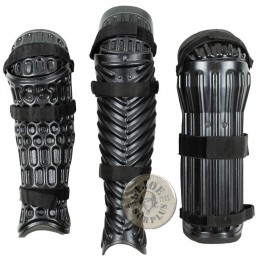 BRITISH POLICE RIOT EQUIPMENT COMPLETE LEG PROTECTION USED