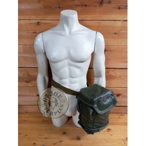 FRENCH ARMY GAS MASK TRANSPORT BAG USED CONDITION