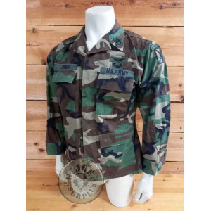 CHAQUETILLA BDU WOODLAND RIPSTOP "79TH MEDICAL WING WHASINGTON USAF" SMALL LONG