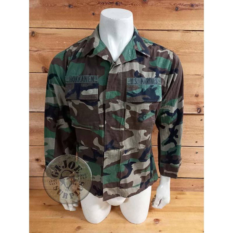 CHAQUETILLA BDU WOODLAND RIPSTOP "79TH MEDICAL WING WHASINGTON USAF" SMALL LONG