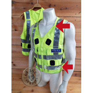 CHALECOS TACTICOS ALTA VISIBILIDAD POLICIA BRITANICA USADOS SEGUNDO GRADO!!! CHALECOS TACTICOS ALTA VISIBILIDAD POLICIA BRITANIC