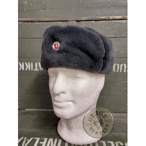 EAST GERMAN ARMY ENLISTED MEN FUR HAT SIZE 58 NEW