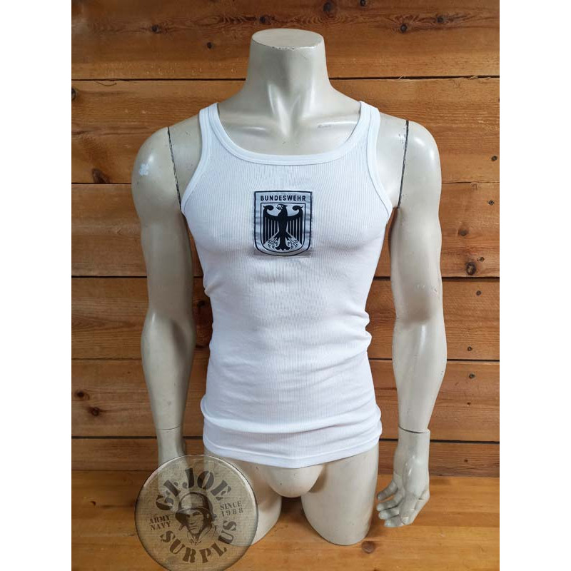 TANK TOP RIB 100% COTTON GERMAN ARMY NEW "BW EAGLE" TANK TOP RIB 100% COTTON GERMAN ARMY NEW