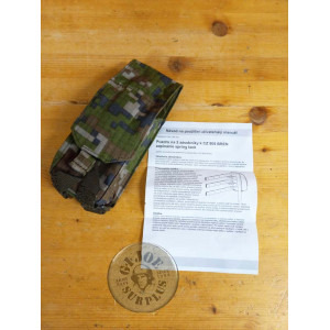 FUNDA MODULAR 2 CARGADORES "AK/VZ y OTROS" CAMUFLAJE VZ95 EJERCITO CHECOSLOVAQUIA NUEVOS